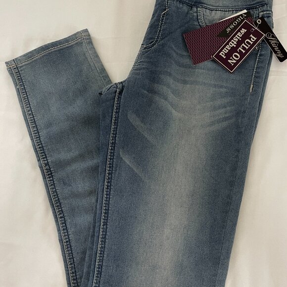 NEW Girls Vigoss The Jagger Skinny Pull-On Jeans Size 14 - Picture 1 of 3